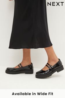 Black Forever Comfort® Chunky Mary Jane Shoes