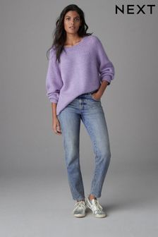 Mid Blue Mom Comfort Stretch Jeans