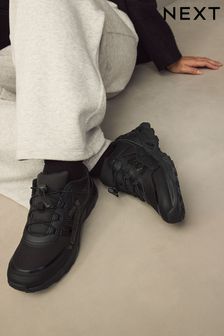 Black Forever Comfort® Elastic Toggle Laces Trainers
