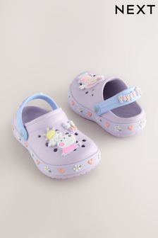 Lilac Purple Peppa Pig License Clogs