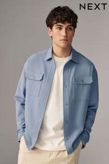 Blue Popper Shacket