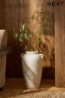 Natural Natural Country Ceramic Lydford Extra Large Textured Flower Vase