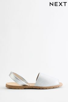 Silver Beach Sandals