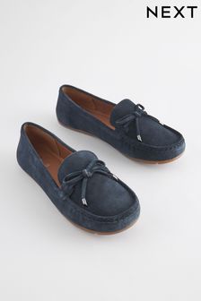 Navy Forever Comfort® Bow Driver Shoes