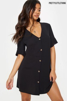 pretty little thing button down dress