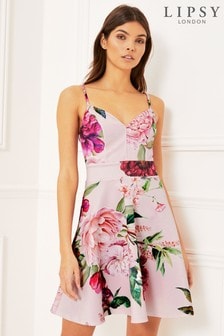 lipsy mini scuba skater dress