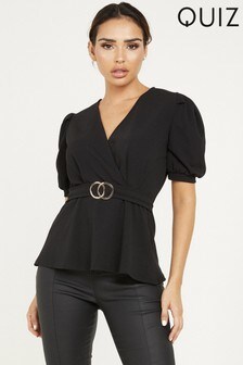 quiz peplum top