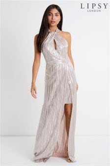 lipsy metallic dress