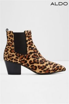 aldo leopard print boots