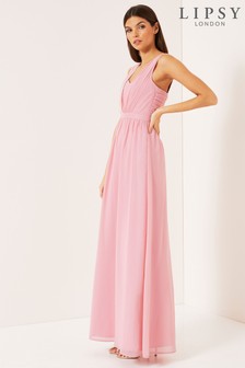 lipsy olivia embellished sequin cowl neck maxi dress