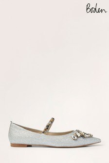 silver shoe strap