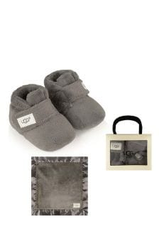 UGG Bixbee Booties & Lovey Blanket Gift Set
