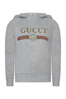 GUCCI Kids Hooded Sweater in White