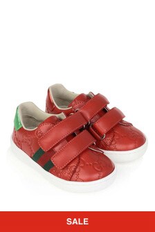 حذاء رياضي للأطفال بشعار GG من GUCCI 