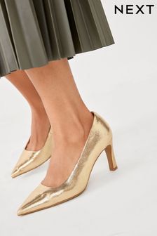 Gold Motion Flex Leather Courts