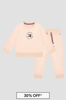 Tommy Hilfiger Baby Boys Cream Tracksuit