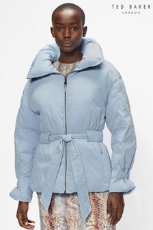 ted baker blue puffer coat