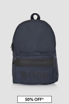 Boss Kidswear Boys Navy Backpack