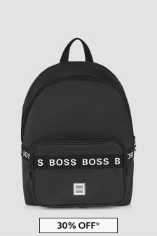 Boss Kidswear Boys Black Backpack