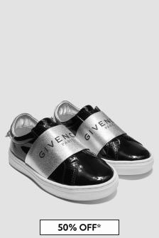 Givenchy Kids Girls Black Trainers