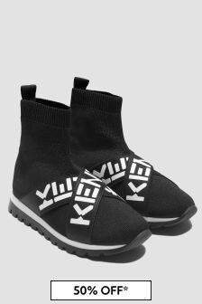 حذاء رياضي أسود من Kenzo Kids