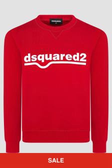 Dsquared2 Kids Boys Red Sweat Top