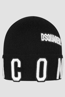 قبعة سوداء للأولاد من Dsquared2 Kids