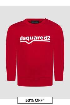 Dsquared2 Kids Baby Boys Red Sweat Top