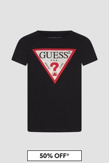 Guess Girls Black T-Shirt