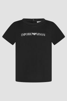 Emporio Armani Baby Boys Black T-Shirt