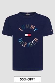 Tommy Hilfiger Girls Navy T-Shirt
