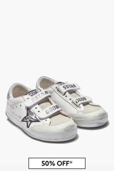 Golden Goose Kids White Trainers