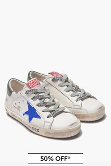 Golden Goose Kids Boys White Trainers