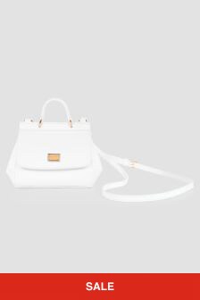 حقيبة بيضاء للبنات من Dolce & Gabbana Kids