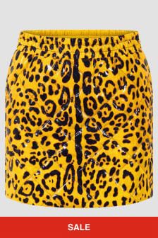 Dolce & Gabbana Kids Girls Animal Print Skirt