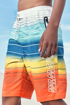 Bright Stripe Board Swim Shorts (3-16yrs)