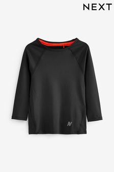 Black Long Sleeve Base Layer (3-16yrs)