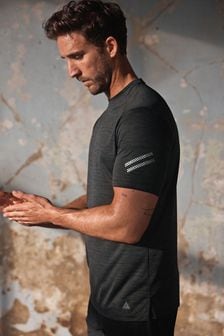 Charcoal Grey Active Gym & Training T-Shirt