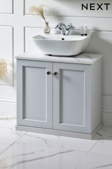 Grey Grey Farnley Panelled Under Sink Storage Unit