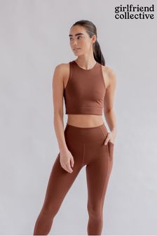 Brown Girlfriend Collective High Rise Pocket Leggings