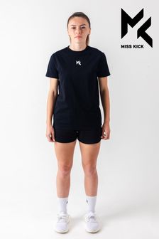 Black Miss Kick Womens Sandy Black T-Shirt