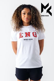 White Miss Kick Womens Maya White T-Shirt
