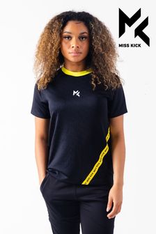 Black Miss Kick Womens Teal Standard Training Top