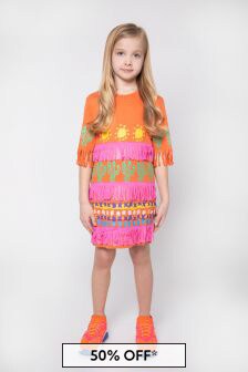 Stella McCartney Kids Girls Cotton And Linen Desert Jersey Dress