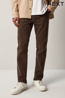 Brown Coloured Stretch Jeans