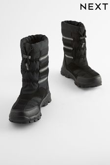 Black Thinsulate™ Waterproof Snow Boots