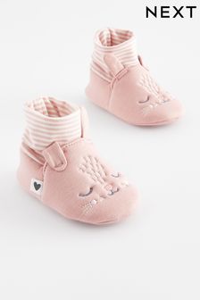 Pink Bunny Bootie Baby Shoes (0-18mths)