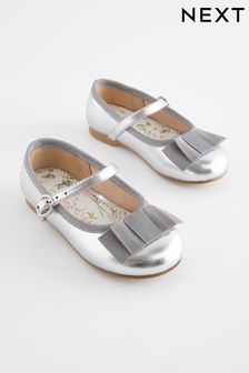 Silver Occasion Mary Jane Shoes