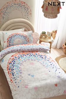 Multi Printed Polycotton Duvet Cover and Pillowcase Bedding
