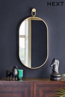 Gold Gold Fob Detail Wall Mirror
